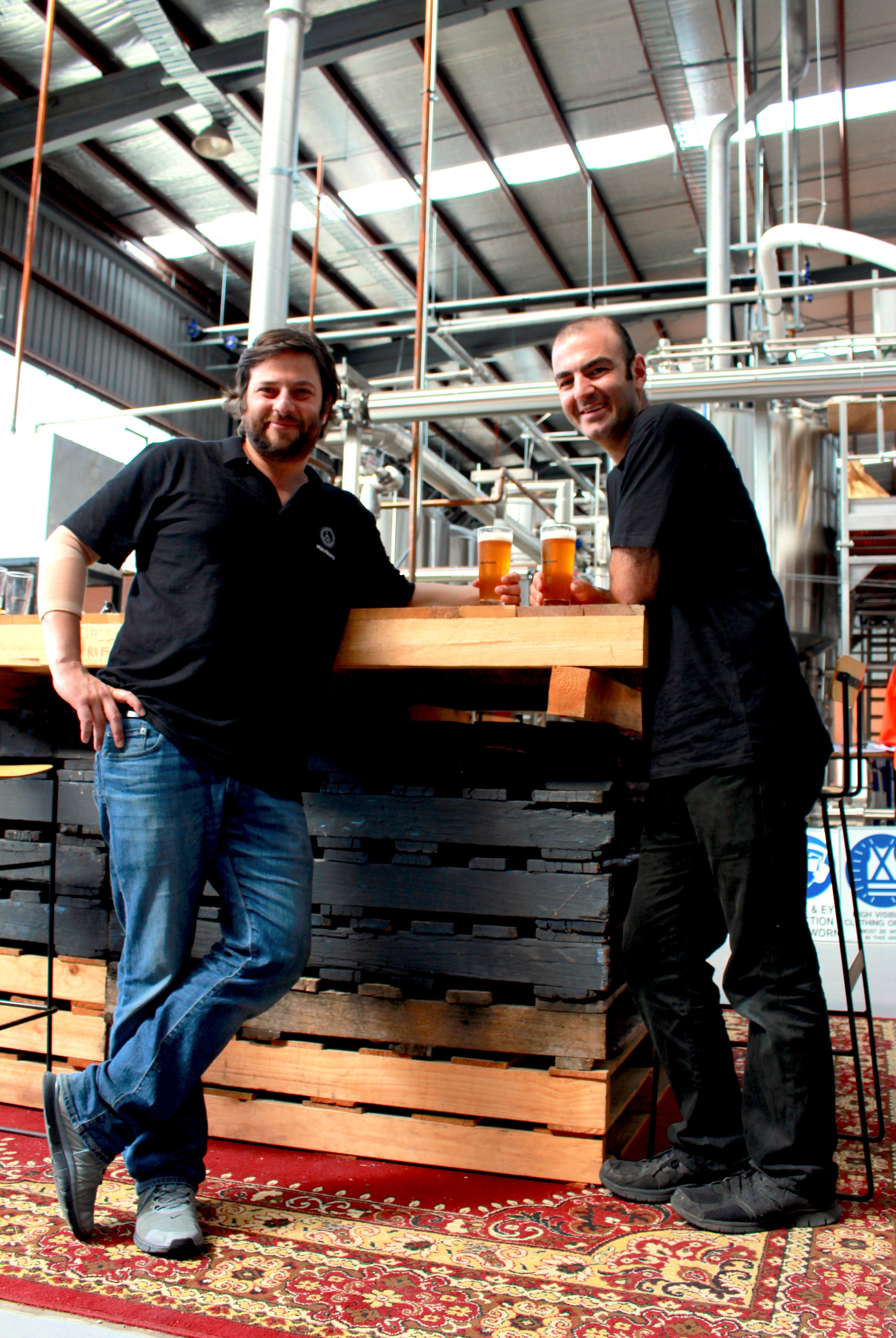 Hawkers. Lebanese brewer Mazen Hajjar and chef Joseph Abboud (Rumi, Moor's Head)